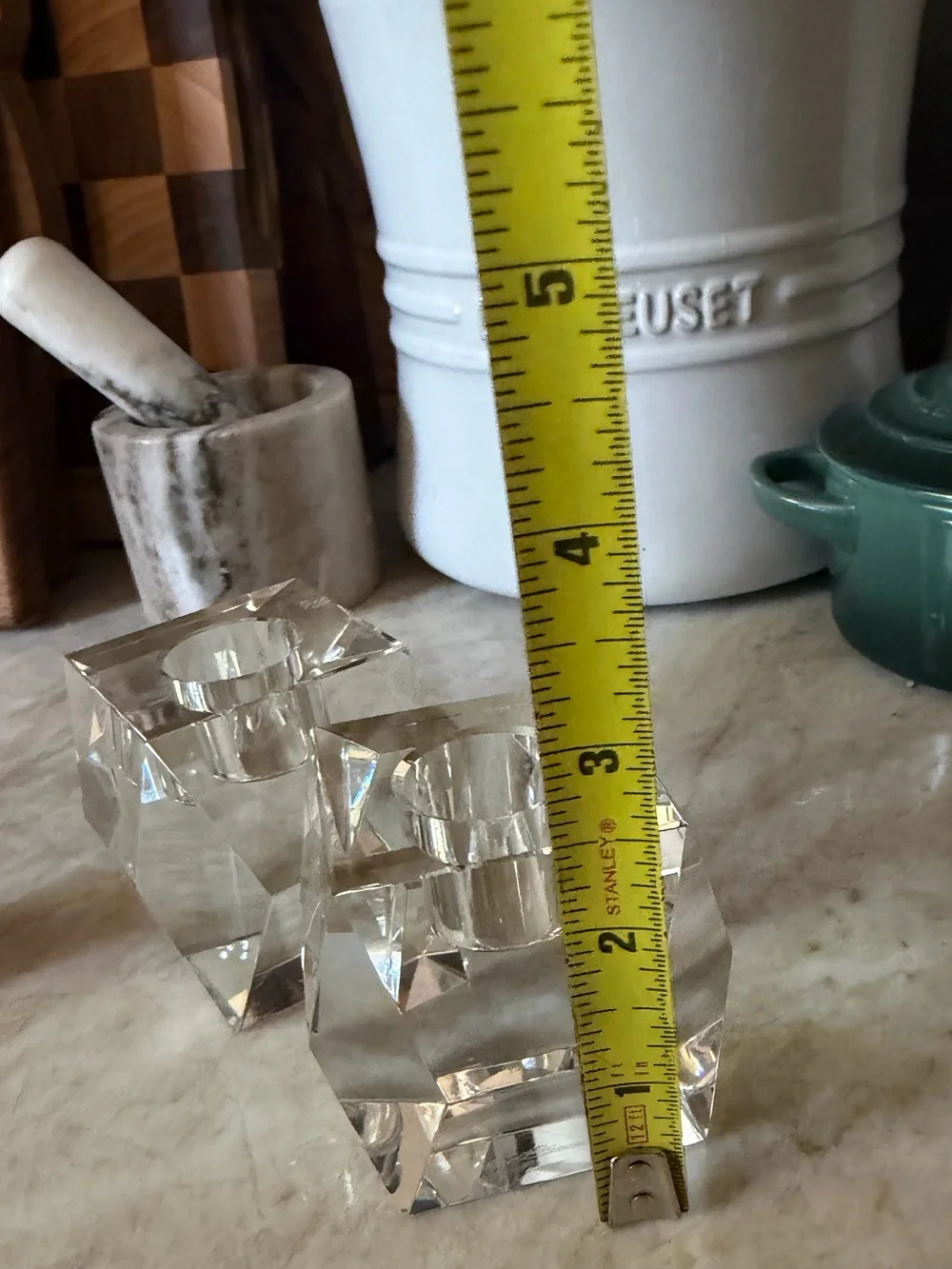 Rosenthal crystal candlestick holders -2